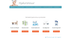 Desktop Screenshot of hyaluronzuur.net