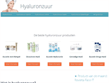Tablet Screenshot of hyaluronzuur.net